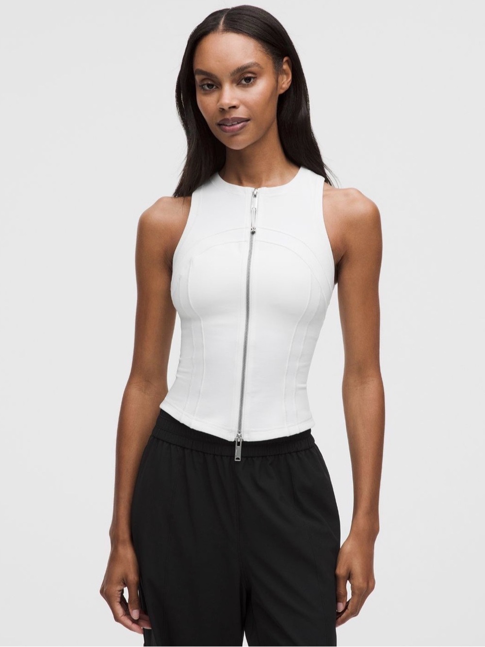 Lululemon Define Full-Zip Tank Top *Luon Nwt White